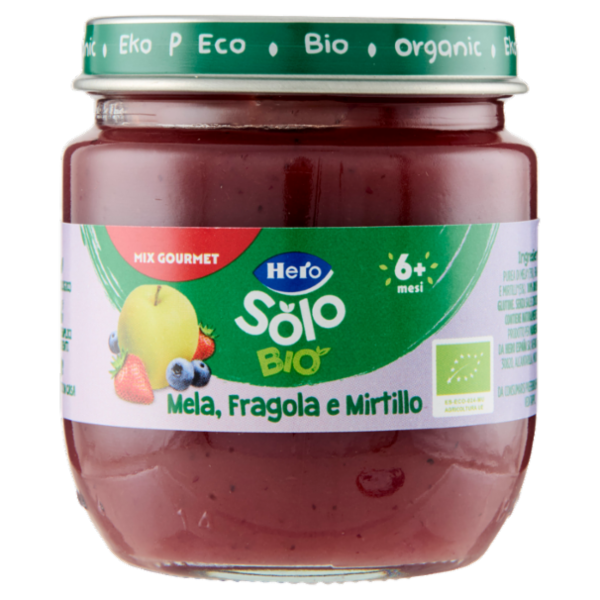 Hero Solo Bio Mela, Fragola e Mirtillo 120 g