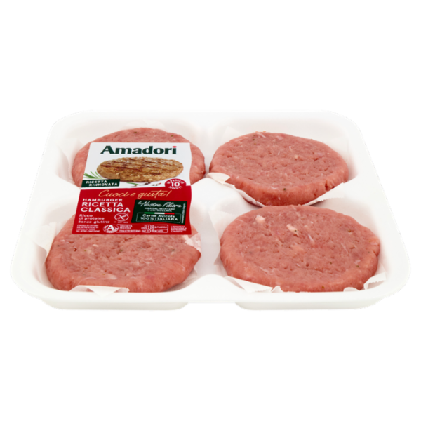 Amadori Hamburger Ricetta Classica 0,408 kg