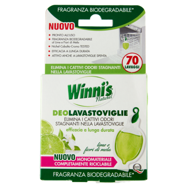 Winni's Naturel DeoLavastoviglie lime e fiori di mela 6,6 ml