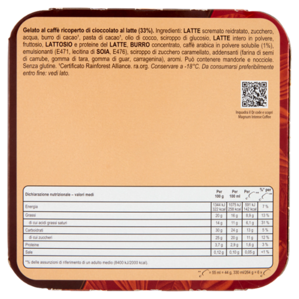 Magnum mini Collection Intense Coffee 6 x 44 g