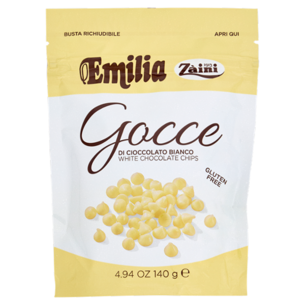 Zàini Emilia Gocce di Cioccolato Bianco 140 g