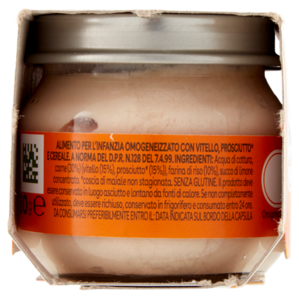 Plasmon Omogeneizzato Vitello Prosciutto* con cereale 2 x 80 g