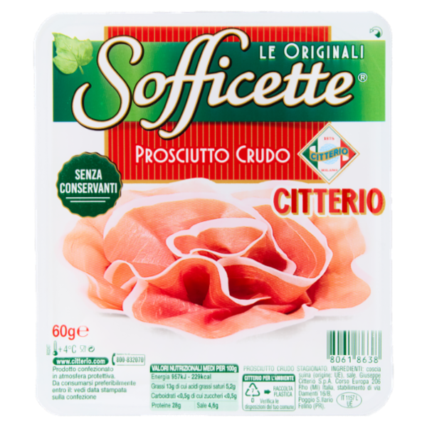 Citterio Sofficette Prosciutto Crudo 60 g