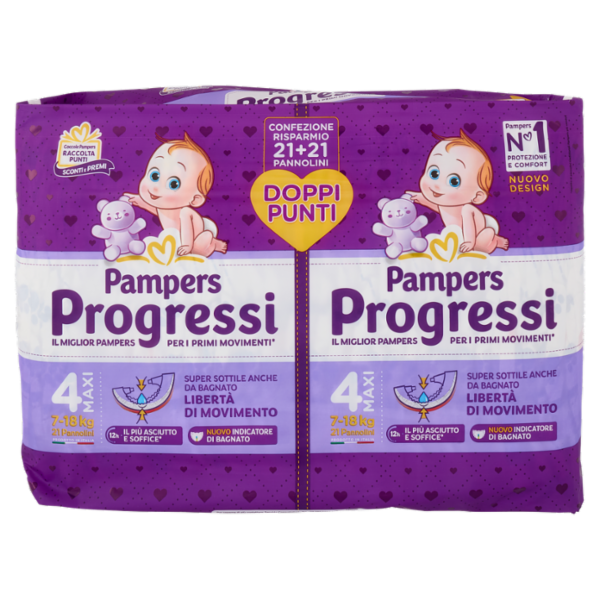 Pampers Progressi Maxi 21 + 21 pz