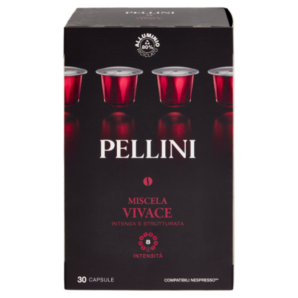 Pellini Miscela Vivace Compatibili Nespresso* 30 Capsule 165 g