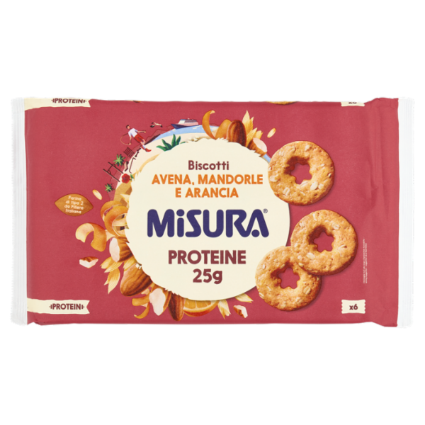 Misura Protein Biscotti Avena, Mandorle e Arancia 260 g