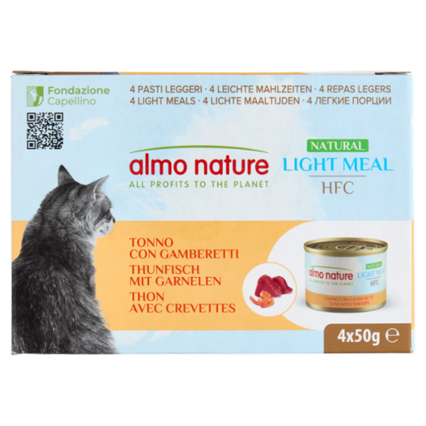 almo nature Natural Light Meal HFC Tonno e Gamberetti 4 x 50 g