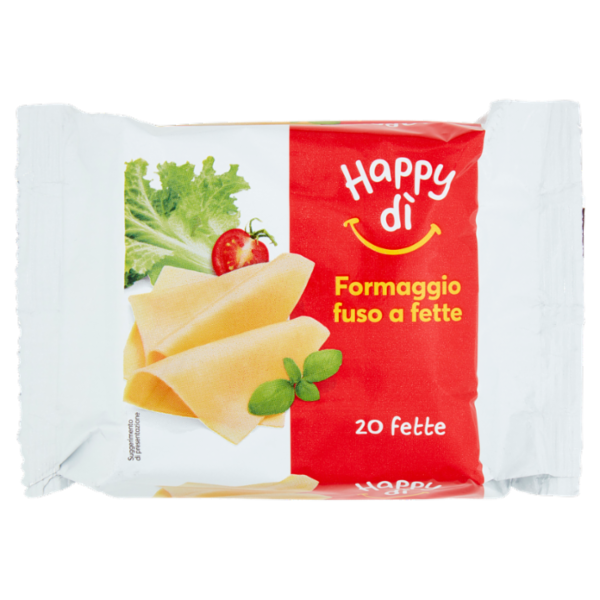 Happy dì Fettine di Formaggio Fuso 20 Fette 400 g