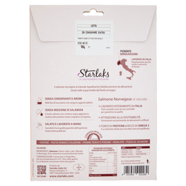 Aqua Food Salmone al Naturale norvegese 100 g