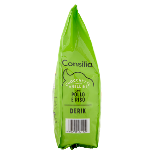 Consilia Derik Cane Junior Crocchette con Pollo e Riso 1,5 kg