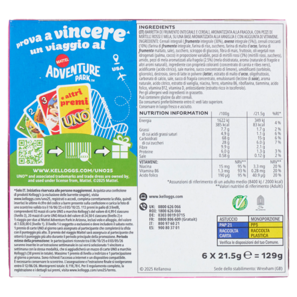 Kellogg's Special K Frutti Rossi 6 x 21,5 g