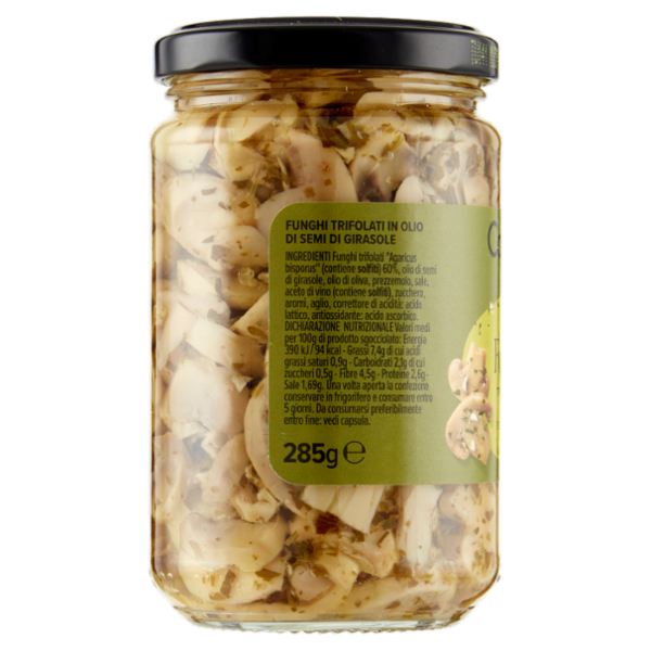 Consilia Funghi Champignon Trifolati in Olio di Semi di Girasole 285 g