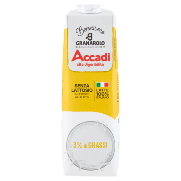 Granarolo Benessere Accadì Senza Lattosio 3% di Grassi 1 L