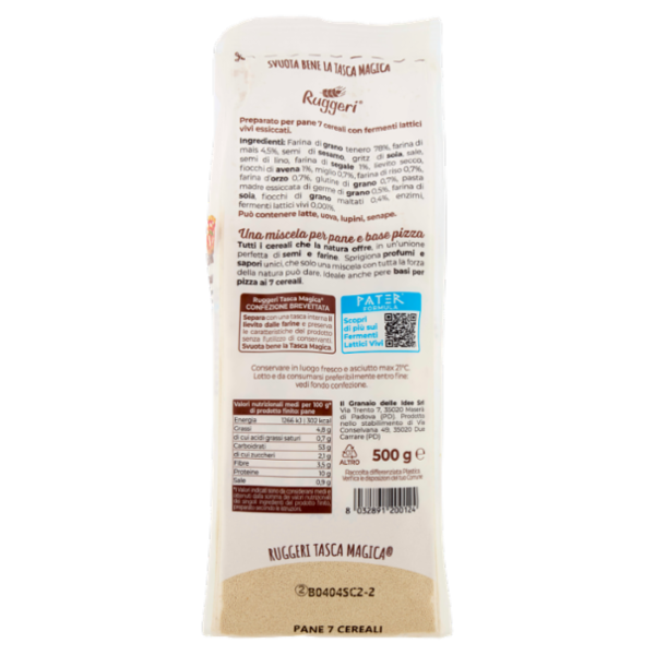 Ruggeri Preparato Completo per Pane 7 Cereali 500 g