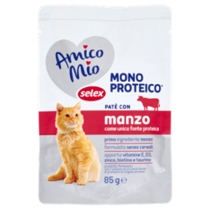 Selex Amico Mio Gatto Paté Con Manzo Mono Proteico 85 g