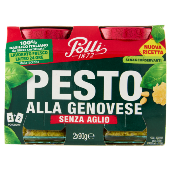Polli Pesto alla Genovese Senza Aglio 2 x 90 g