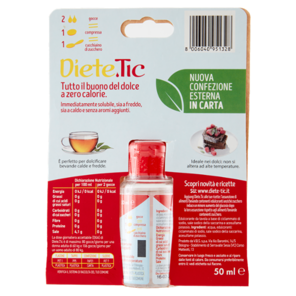 Diete.Tic Dolcificante Liquido 50 ml