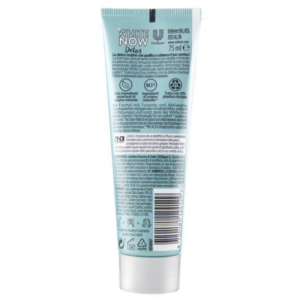 Mentadent White Now Detox 75 ml