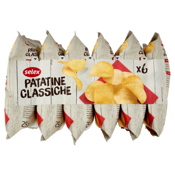Selex Patatine Classiche 6x25 g