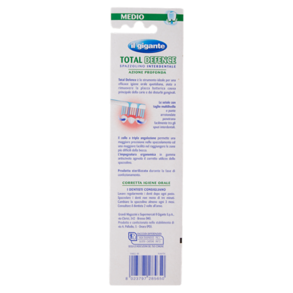 IL GIGANTE Total Denfence Spazzolino Interdentale Medio
