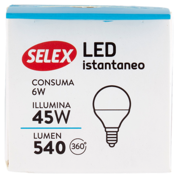 Selex Lampadina Led SMD Minisfera E14 6W