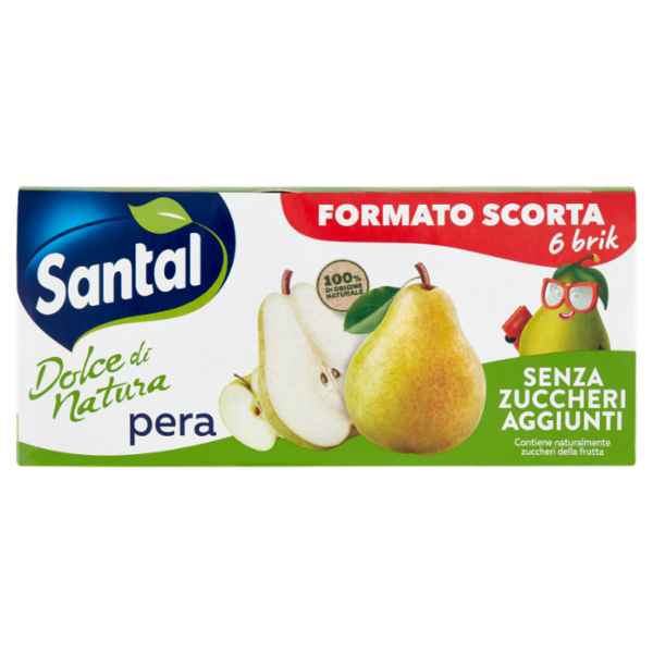 Santàl Dolce di Natura pera Senza Zuccheri Aggiunti 6 x 200 ml