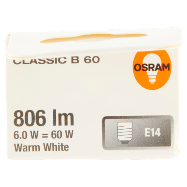 Osram Led Star Classic B 60 Warm White 6.0 W E14