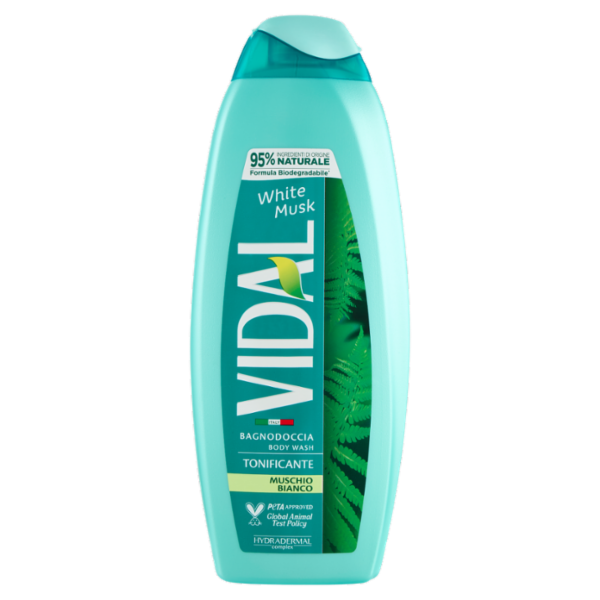 Vidal White Musk Bagnodoccia Tonificante Muschio Bianco 600 ml