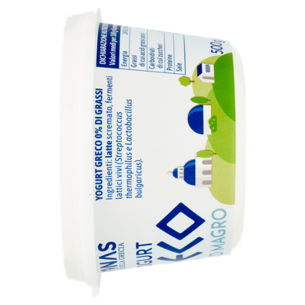 Kionas Yogurt Greco Bianco Magro 0% di grassi 500 g