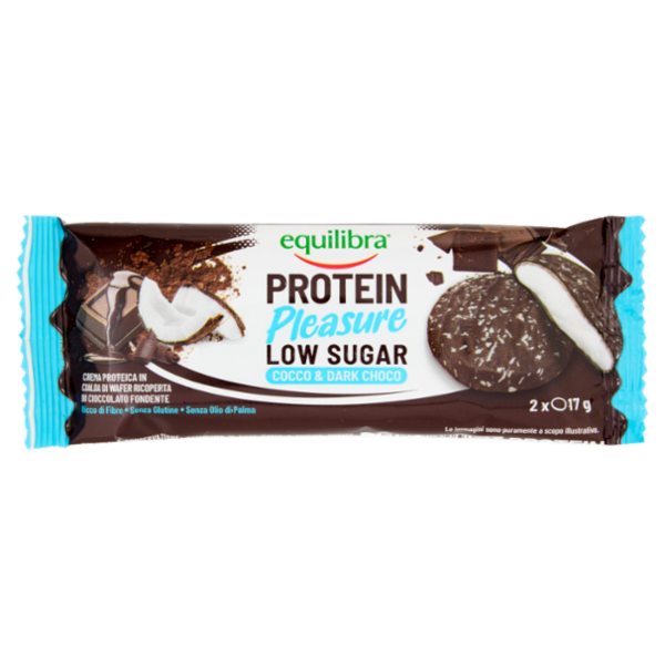 equilibra Protein Pleasure Low Sugar Cocco & Dark Choco 2 x 17 g
