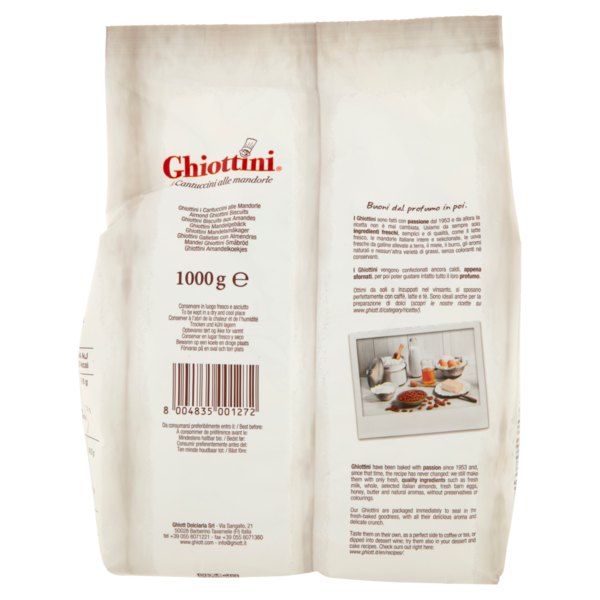 Ghiott Ghiottini i Cantuccini alle mandorle 100% italiane 1000 g