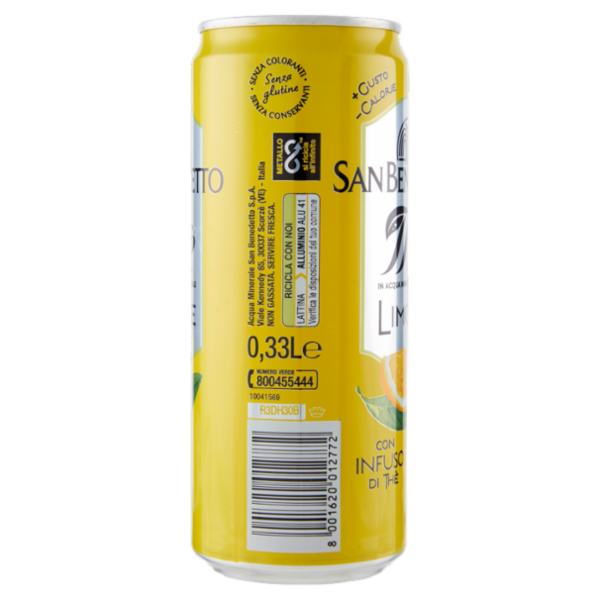 San Benedetto Thè Limone lattina sleek 0,33 L