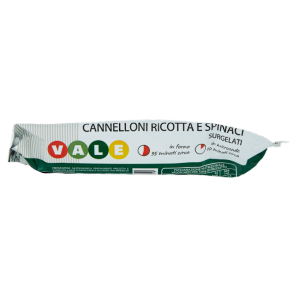 Vale Cannelloni Ricotta e Spinaci Surgelati 500 g