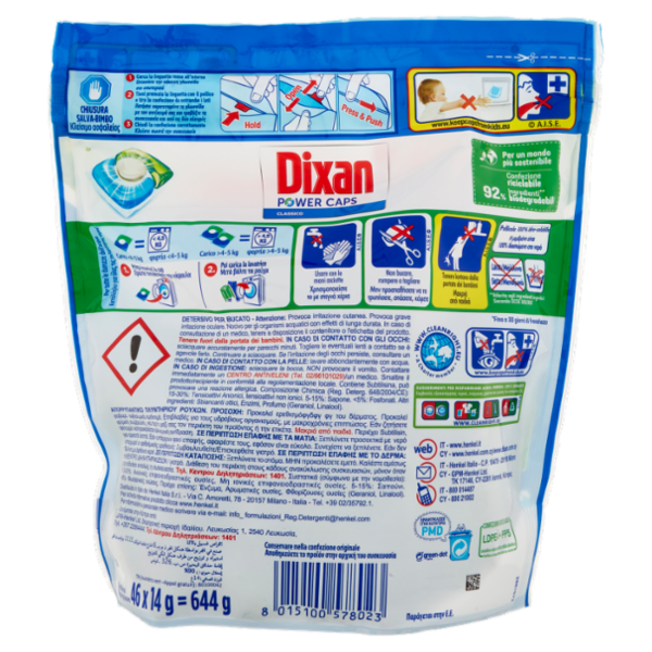 DIXAN PowerCaps Classico 46pz (644g)