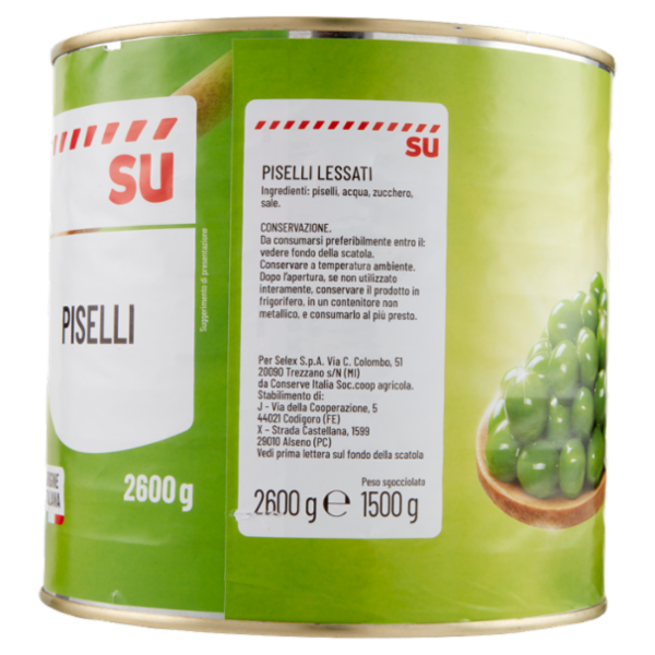 Sù Piselli Lessati 2600 g