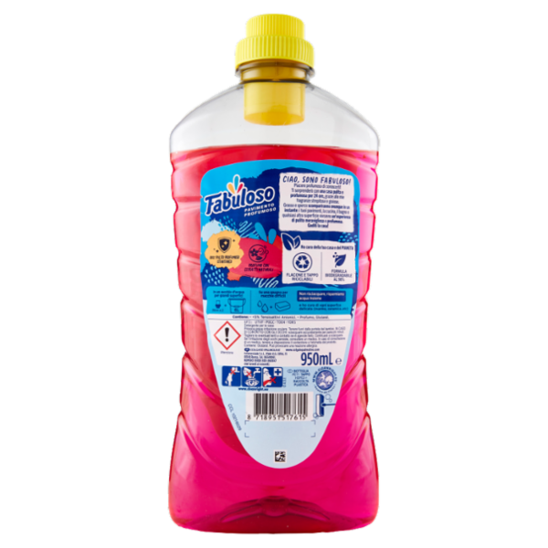Fabuloso detersivo pavimenti profumato Freschezza di Rosa 950 ml