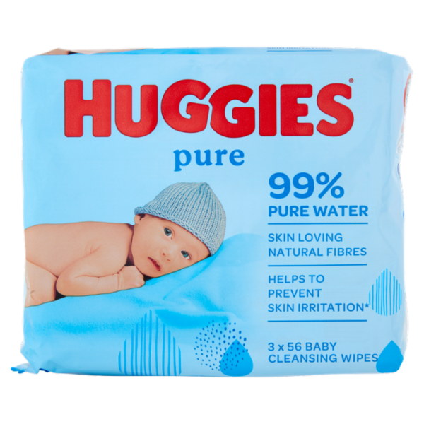 Huggies pure Baby Cleansing Wipes 3 x 56 pz
