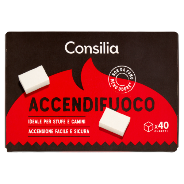 Consilia Accendifuoco Cubetti 40 pezzi