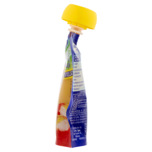 MELLIN Merenda di Frutta 100% con Vitamina C, Mela, a partire dal 6° mese, Pouch 90 g