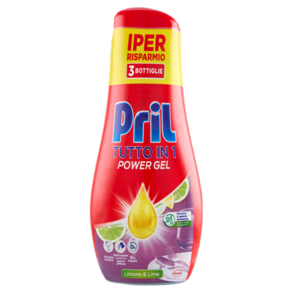 PRIL All in 1 Gel Limone 3x630ml