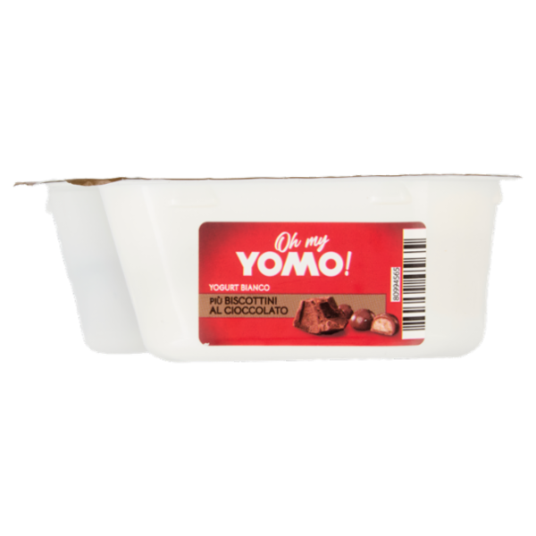Oh my Yomo! Yogurt Bianco + Biscottini al Cioccolato 140 g