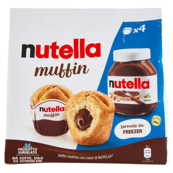 nutella muffin 4 pezzi 264 g