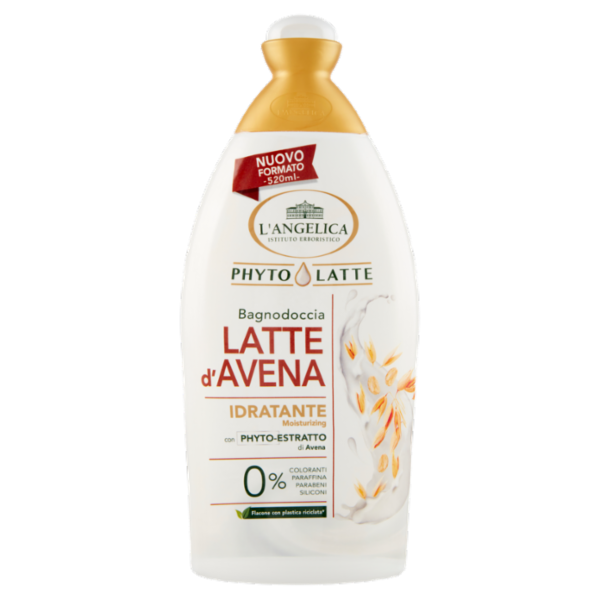 L'Angelica Phyto Latte Bagnodoccia Latte d'Avena Idratante 520 ml
