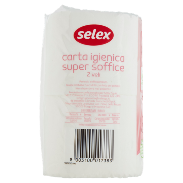 Selex Carta Igienica 2 Veli Super Soffice 4 rotoli