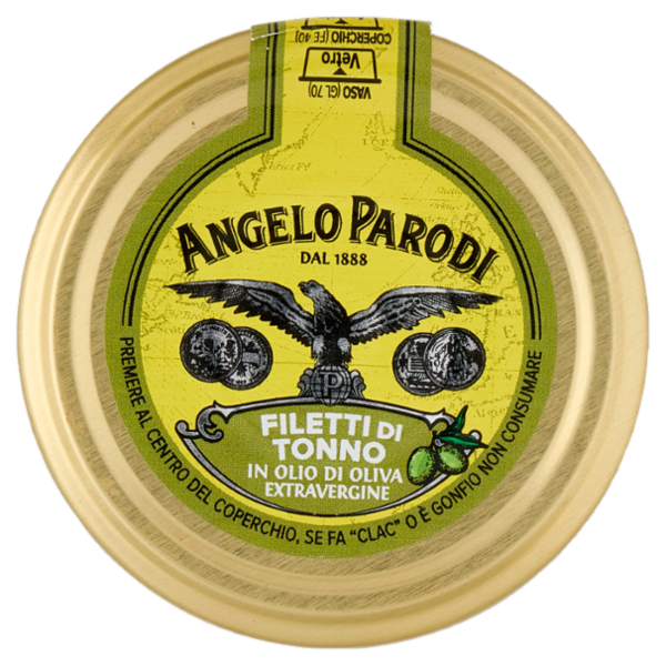 Angelo Parodi Filetti di Tonno in Olio di Oliva Extravergine 180 g
