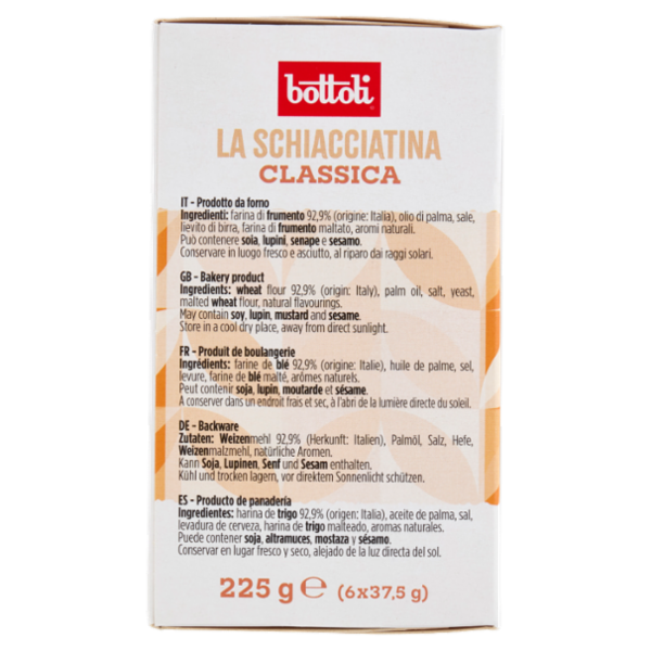 bottoli la Schiacciatina Classica 6 x 37,5 g