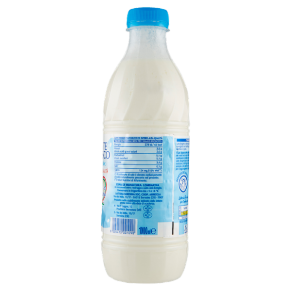 Latte Bergamo Latte Fresco Intero Alta Qualità 1000 ml