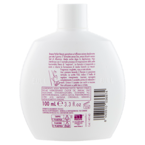 Breeze Perfect Beauty Deodorante Profumato 100 mL