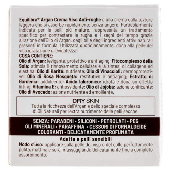 equilibra Argan Crema Viso Anti-Rughe 50 ml