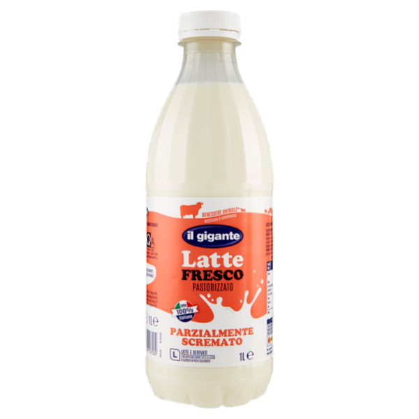 IL GIGANTE Latte Fresco Pastorizzato Parzialmente Scremato 1 L